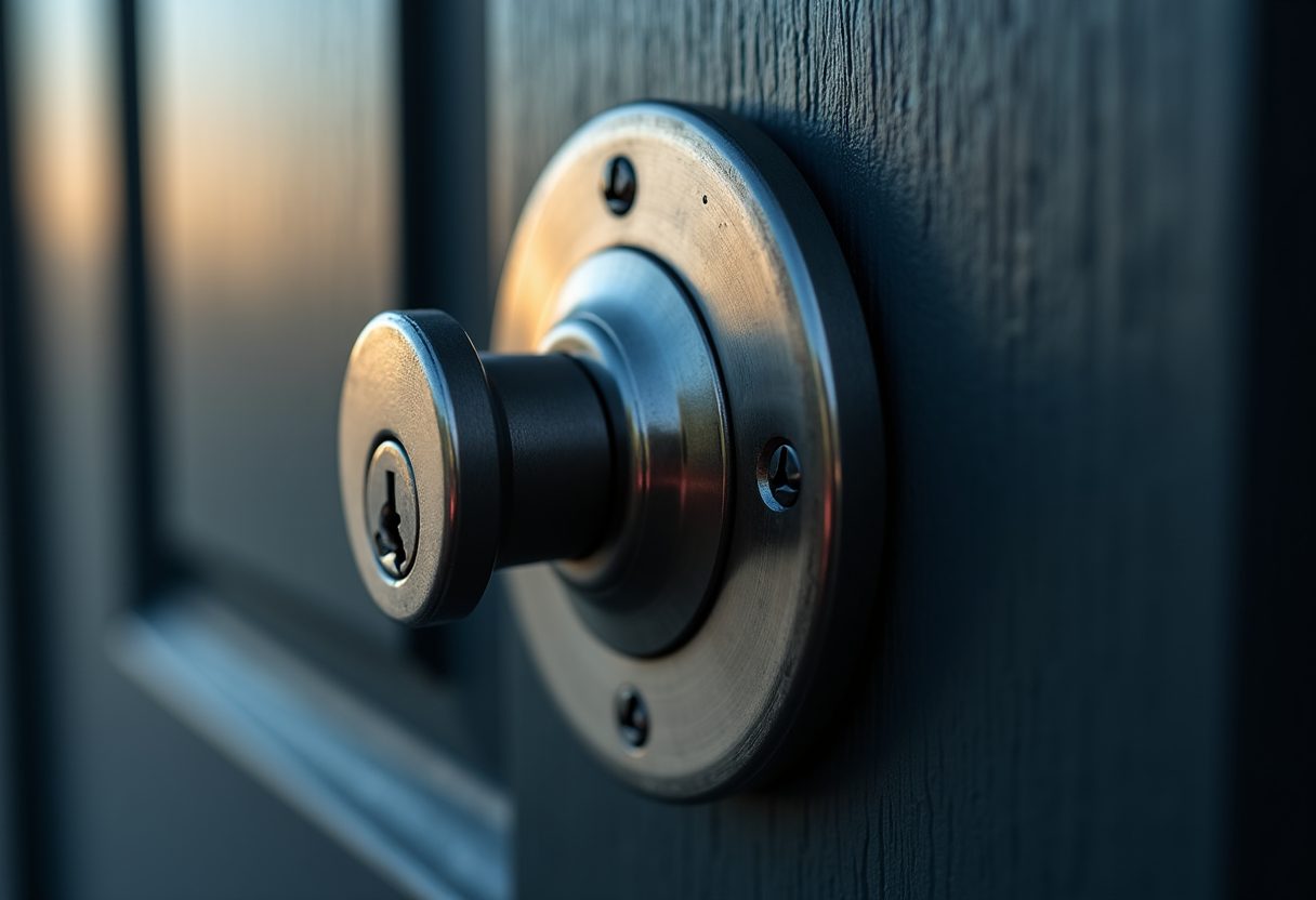 High-security steel deadbolt close-up — Kings Langley